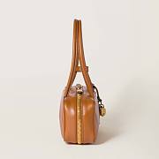 Colestore Miu Miu Beau Leather Bag in Brown 28x8x11cm - 5