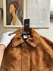 Colestore Saint Laurent 25 Barn Style Top-Tier Custom Suede Biker Jacket - 6
