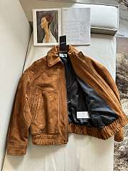 Colestore Saint Laurent 25 Barn Style Top-Tier Custom Suede Biker Jacket - 5
