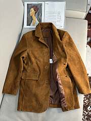 Colestore Prada Camel Suede Blazer Jackets  - 4