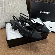 Colestore Chanel Slingback Heels Black - 3
