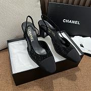 Colestore Chanel Slingback Heels Black - 6