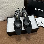 Colestore Chanel Slingback Heels Black - 5