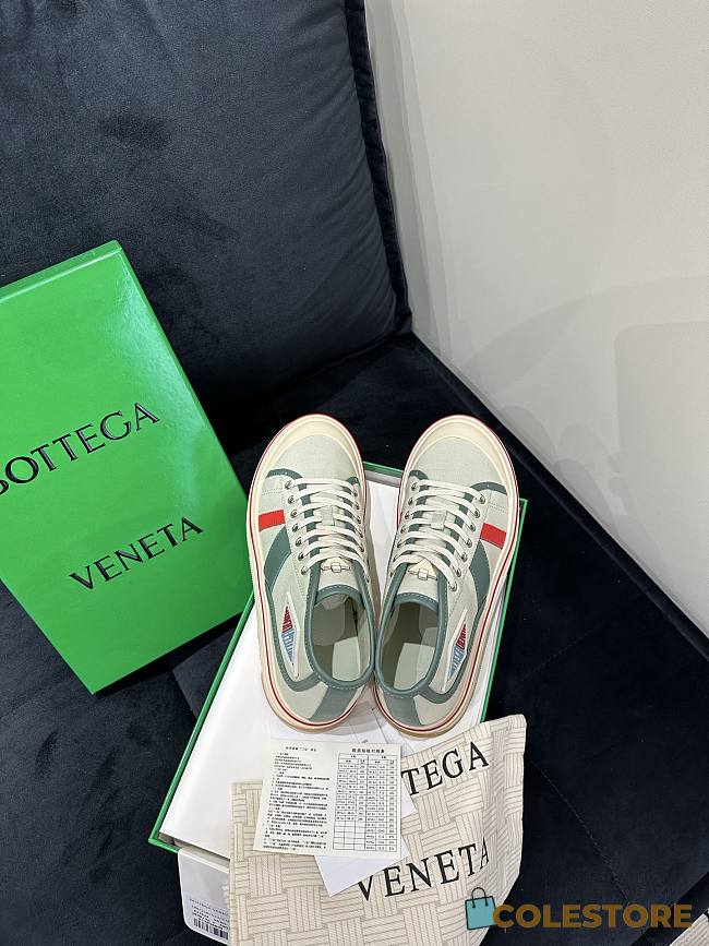 Colestore Bottega Veneta Eliot Sneaker - White Jade Aloe - 1