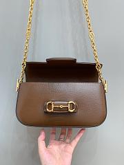 Colestore Gucci Horsebit 1955 Small Shoulder Bag Brown 24x13x5.5cm - 6