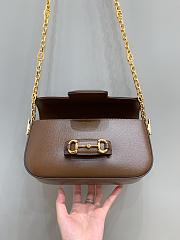 Colestore Gucci Horsebit 1955 Small Shoulder Bag Brown 24x13x5.5cm - 5