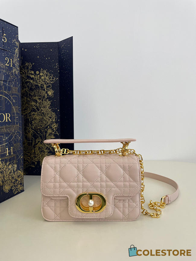 Colestore Dior Small Dior Jolie Top Handle Bag Pink 19x6x12cm - 1
