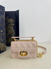Colestore Dior Small Dior Jolie Top Handle Bag Pink 19x6x12cm - 1