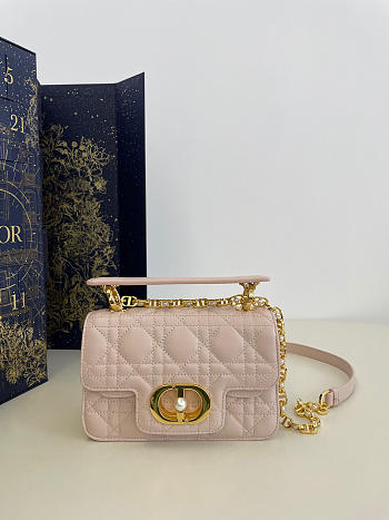 Colestore Dior Small Dior Jolie Top Handle Bag Pink 19x6x12cm