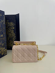 Colestore Dior Small Dior Jolie Top Handle Bag Pink 19x6x12cm - 4