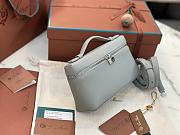 Colestore Loro Piana Extra Pocket L19 Grained Calfskin Eucalyptus 19x11x6.5cm - 6