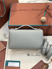 Colestore Loro Piana Extra Pocket L19 Grained Calfskin Eucalyptus 19x11x6.5cm - 3
