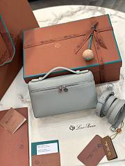Colestore Loro Piana Extra Pocket L19 Grained Calfskin Eucalyptus 19x11x6.5cm - 1
