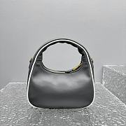 Colestore Miu Miu Wander Shoulder Bag in Grey 22x23x7cm - 6