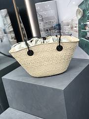 Colestore Loewe Small Anagram Basket Bag Black 34x13x16.5cm - 4