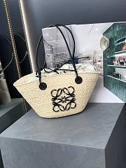 Colestore Loewe Small Anagram Basket Bag Black 34x13x16.5cm - 6
