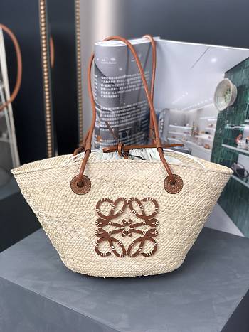 Colestore Loewe Small Anagram Basket Bag Brown 34x13x16.5cm