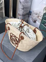 Colestore Loewe Small Anagram Basket Bag Brown 34x13x16.5cm - 4