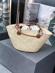 Colestore Loewe Small Anagram Basket Bag Brown 34x13x16.5cm - 2