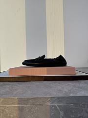 Colestore Miu Miu Nappa Leather Loafers With Ruffles Black  - 5
