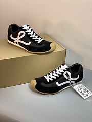 Colestore Loewe Women's Ballet Runner 2.0 Sneakers Black White - 5