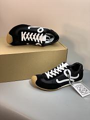 Colestore Loewe Women's Ballet Runner 2.0 Sneakers Black White - 3
