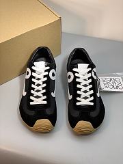 Colestore Loewe Women's Ballet Runner 2.0 Sneakers Black White - 2