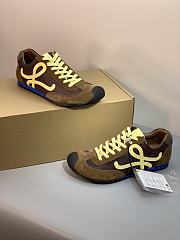 Colestore Loewe Women's Ballet Runner 2.0 Sneakers Brown Yellow - 6