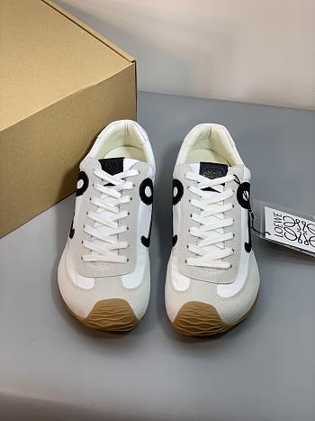Colestore Loewe Women's Ballet Runner 2.0 Sneakers White Black