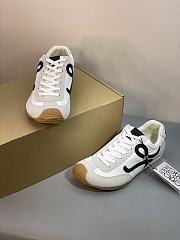 Colestore Loewe Women's Ballet Runner 2.0 Sneakers White Black - 6