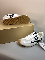 Colestore Loewe Women's Ballet Runner 2.0 Sneakers White Black - 2