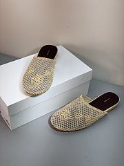 Colestore The Row Roman Weave Slides Beige  - 3