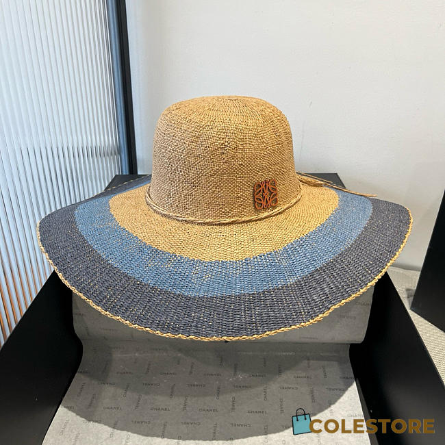 Colestore Loewe Straw Hat Blue - 1