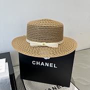 Colestore Chanel Flat-top Fedora Brown/Black   - 1