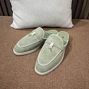 Colestore Loro Piana Charms Walk Babouche Loafer Dried Taragon - 1