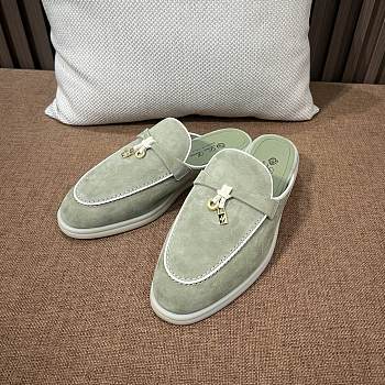 Colestore Loro Piana Charms Walk Babouche Loafer Dried Taragon