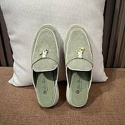 Colestore Loro Piana Charms Walk Babouche Loafer Dried Taragon - 6