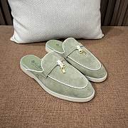 Colestore Loro Piana Charms Walk Babouche Loafer Dried Taragon - 4