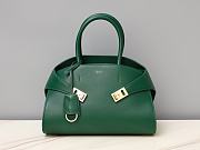 Colestore Ferragamo Medium Hug Tote Bag Green 31.5x19x22cm - 1