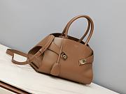 Colestore Ferragamo Medium Hug Tote Bag Brown 31.5x19x22cm - 3