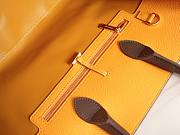 Colestore Ferragamo Medium Hug Tote Bag Brown x Yellow 31.5x19x22cm - 5