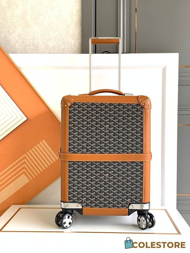 Colestore Goyard Aba Bourget Suitcase Goyardine - 1