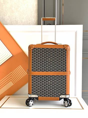 Colestore Goyard Aba Bourget Suitcase Goyardine