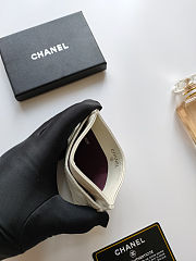 Colestore Chanel Classic Card Holder White 7.5×11.2×0.5cm - 5
