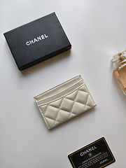 Colestore Chanel Classic Card Holder White 7.5×11.2×0.5cm - 2