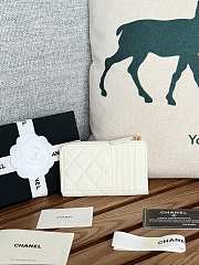 Colestore Chanel Wallet White 12x7.5x2.5cm - 4