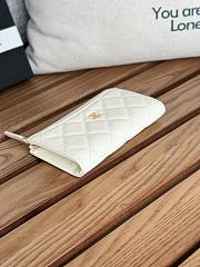 Colestore Chanel Wallet White 12x7.5x2.5cm - 3