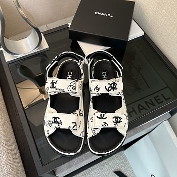 Colestore Chanel 23P CC Logo Lambskin Dad Sandals