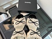 Colestore Chanel Interlocking CC Logo Bow Heels White  - 5