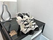 Colestore Chanel Interlocking CC Logo Bow Heels White  - 2